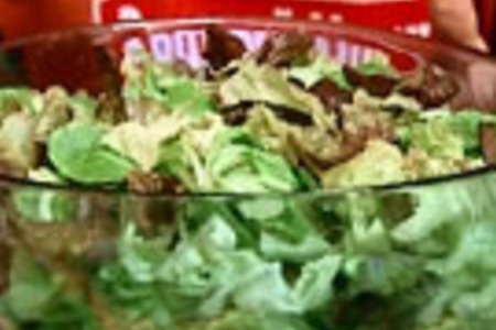 Салат из спаржи с дыней