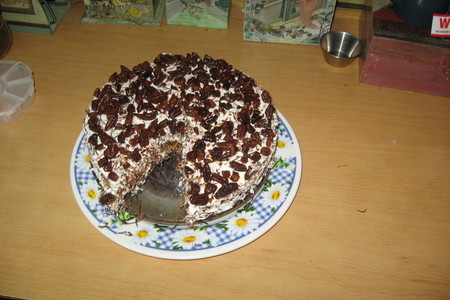 Фото к рецепту: Торт кадаиф за 15 минут без выпечки