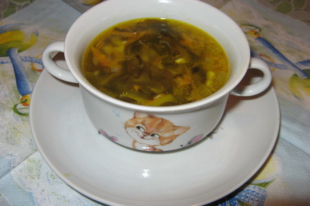 Фото к рецепту: Суп с морской капустой
