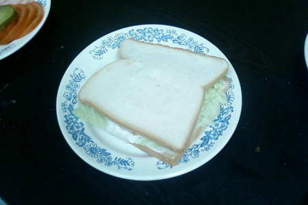 Фото к рецепту: Быстренький сендвич