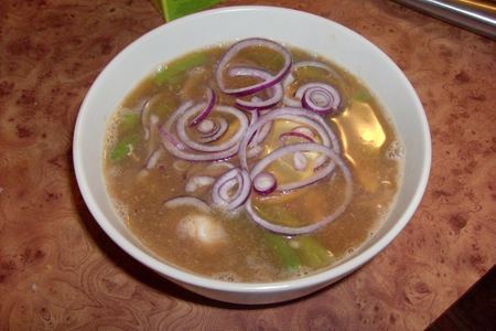 Фото к рецепту: Быстрый суп с азиатским уклоном