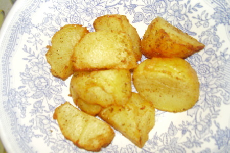 Фото к рецепту: Просто золотистая картошечка -на гарнир