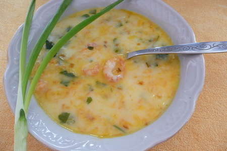 Фото к рецепту: Креветочный суп