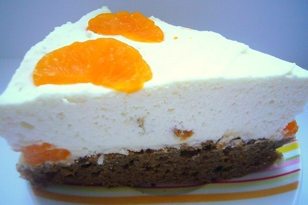 Фото к рецепту: Торт "мандариново-творожный"