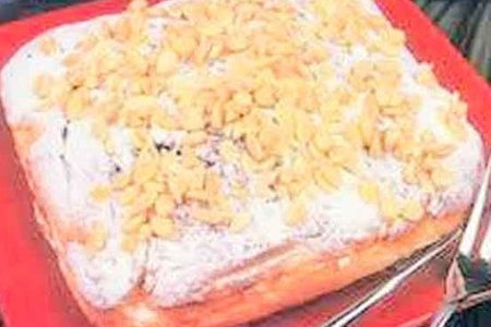 Фото к рецепту: Пирог с кремом(флорентин)