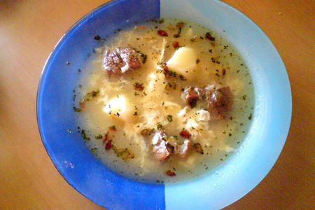 Фото к рецепту: Рисовый суп по азербайджански