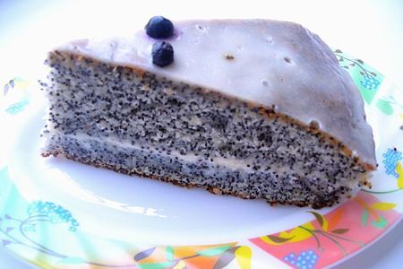Фото к рецепту: Маковый торт "настёна" или "творческий тандем" :-)