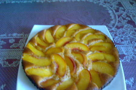 Фото к рецепту: Пирог персиковый