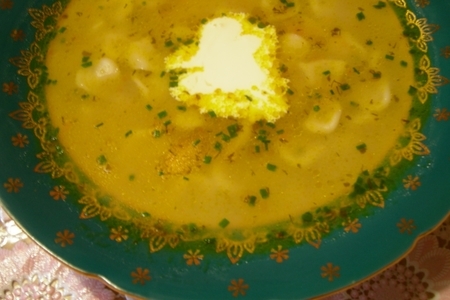 Фото к рецепту: Пельменный суп