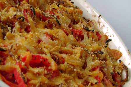 Фото к рецепту: Запеканка из помидоров и сыра