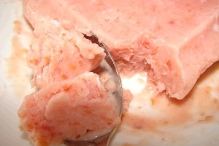 Фото к рецепту: Нектарины с йогуртом а-ля мороженое
