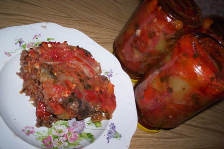 Фото к рецепту: Консервированные овощи для " мусака екатерининская "