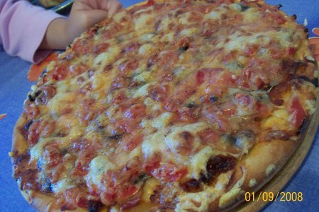 Фото к рецепту: Пицца с грибами