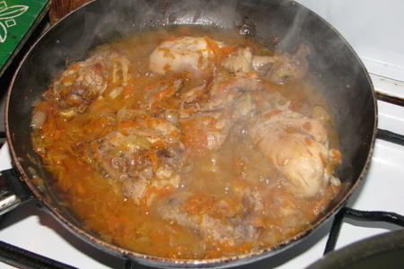 Фото к рецепту: Курица в остром соусе