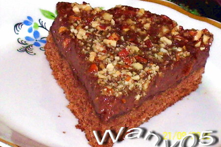 Фото к рецепту: Десертный пирог с шоколадным пудингом