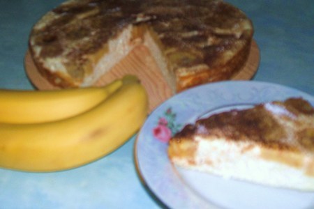 Фото к рецепту: Бананы с творогом