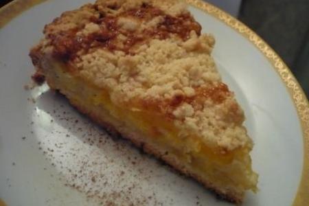 Фото к рецепту: Песочный пирог "апельсин и карамель"