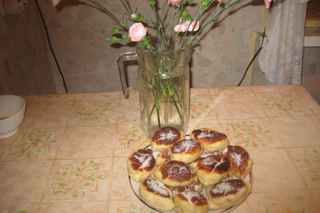 Пирожки с персиками(жареные)