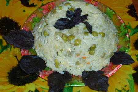 Фото к рецепту: Ризото с овощами и сыром