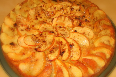 Фото к рецепту: Творожно-яблочный пирог
