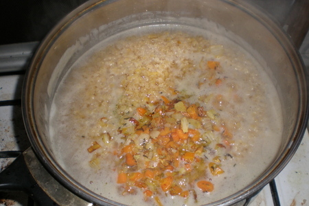 Фото к рецепту: Суп из очищенной чечевицы