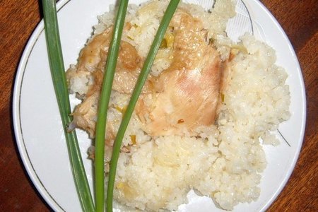 Фото к рецепту: Запекана из курици с рисом