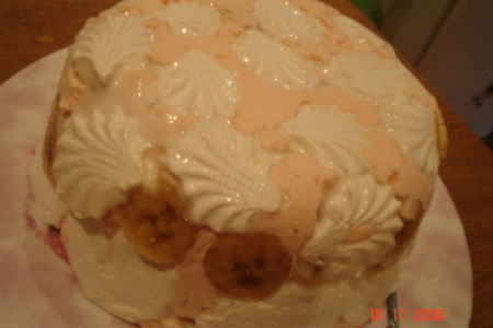 Фото к рецепту: Зефирный торт "леночка"