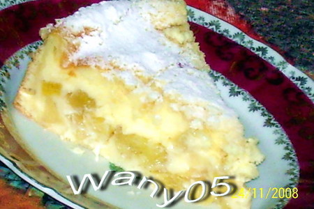 Фото к рецепту: Пирог ананасовый