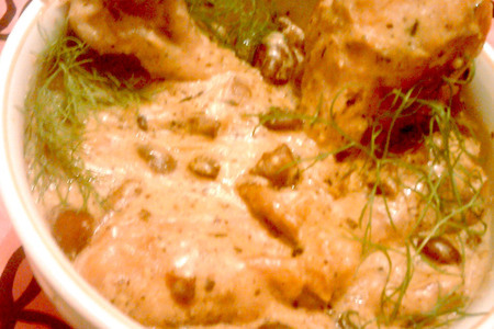 Фото к рецепту: Фрикассе из курицы по-флорентийски