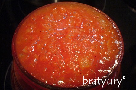 Фото к рецепту: Соус по рецепту "домашний кетчуп"