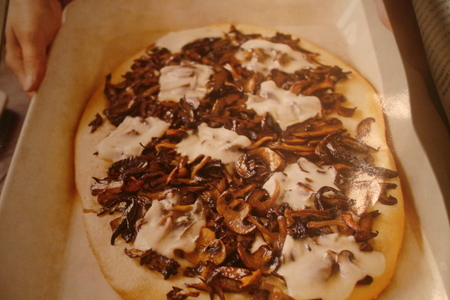 Фото к рецепту: Пицца "грибное лукошко"
