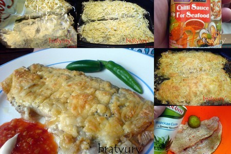 Фото к рецепту: Пангасиус в духовке под сыром
