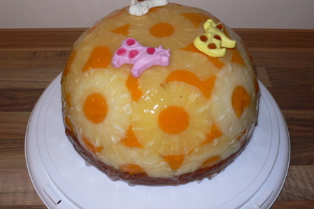 Фото к рецепту: Торт "ананасовая мечта"