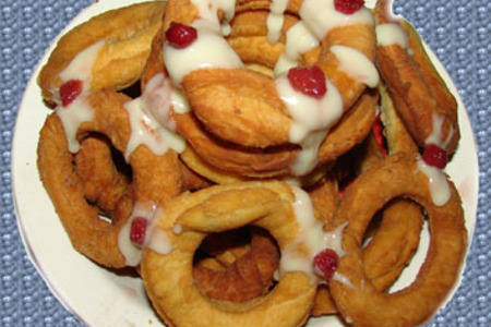 Фото к рецепту: Пончики"вкусняшки"