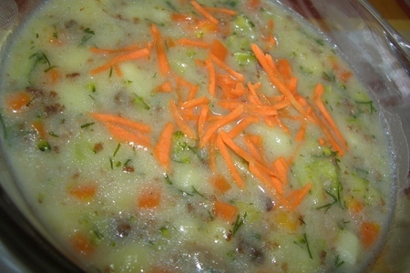 Фото к рецепту: Тушеные овощи с мясом (с1 года)