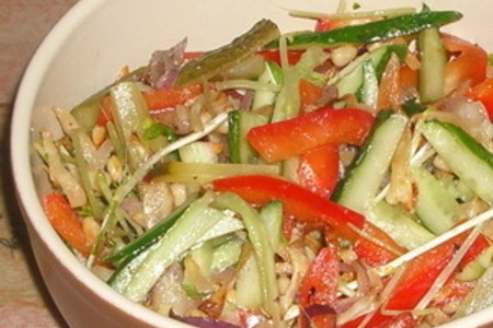 Фото к рецепту: Салат из корня сельдерея