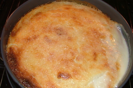 Фото к рецепту: Пирог из манки и риккотты