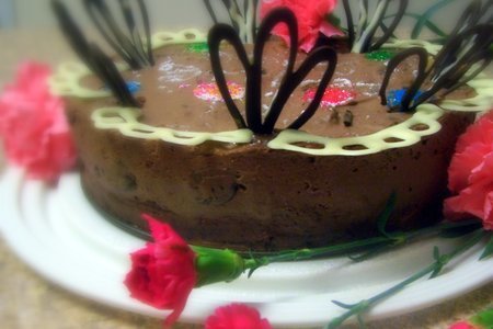 Торт "шоколадно-бархатный c черносливом"