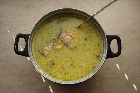 Суп с красной рыбой (без картофеля)