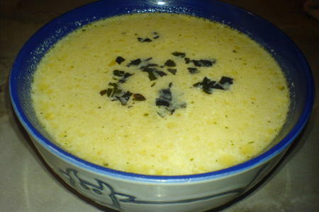Фото к рецепту: Крем-суп сырный