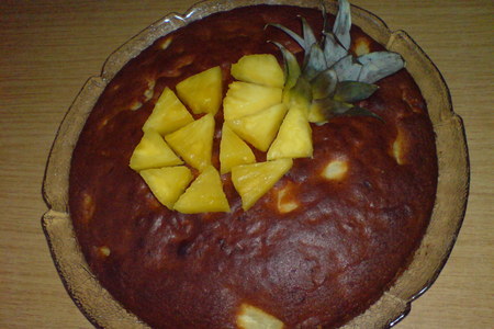 Ананасово-марципановый пирожок