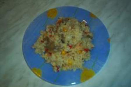 Фото к рецепту: Овощи с рисом и .....