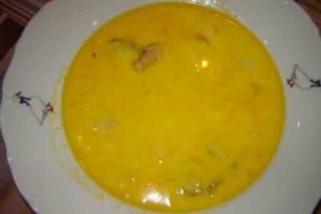 Фото к рецепту: Суп с мидиями и креветками
