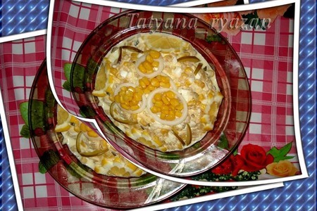 Фото к рецепту: Салат "ананасовый рай"