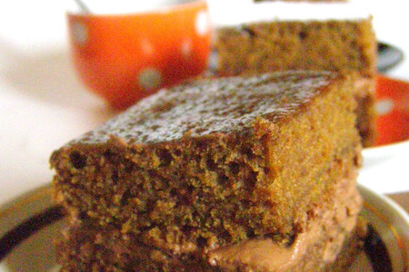 Фото к рецепту: Шоколадные пирожные(chocolate cake)