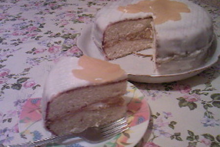 Фото к рецепту: Торт"персиковый рай"