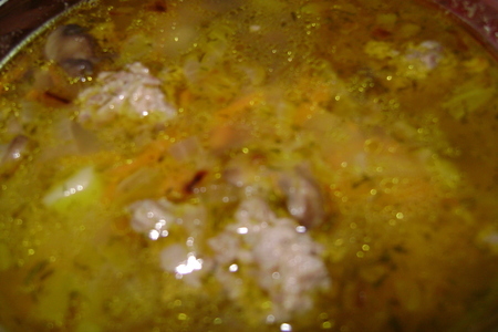 Фото к рецепту: Овощной суп с фрикадельками