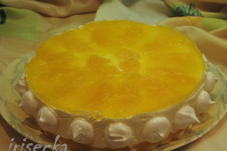 Фото к рецепту: Торт-мороженое апельсиновое