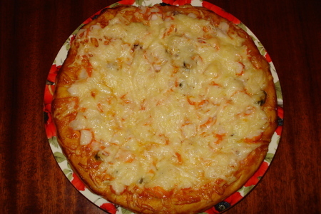 Фото к рецепту: Пицца "морская"