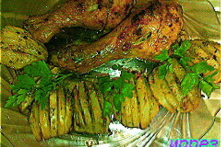 Фото к рецепту: Картошка-гармошка
